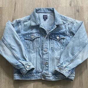GAP Light Acid Washed Icon Denim Jean Jacket Women’s Size Small